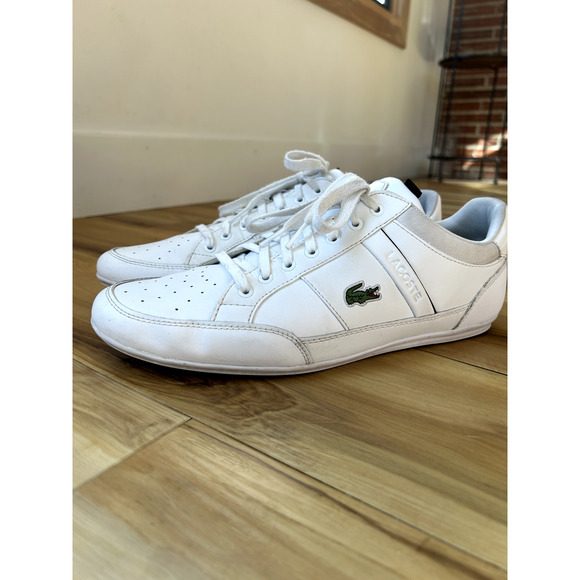 Lacoste Men's Chaymon 0121 Shoes Sneakers- White Size 10.5 US - Picture 1 of 5